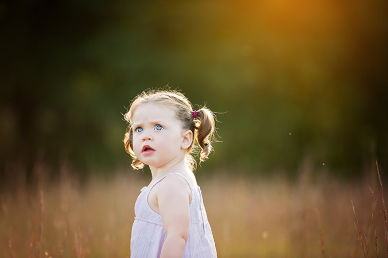 little girl glow session