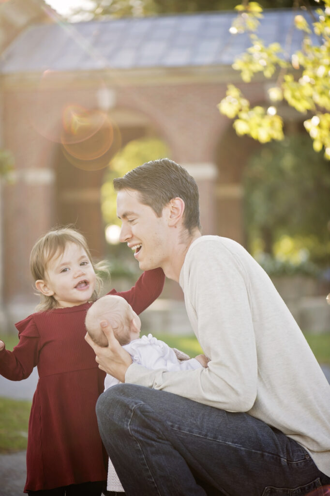Glow Session with father and daughters in Saratoga Springs NY
