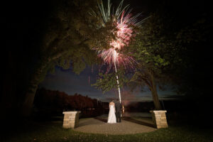 fireworks wedding photography
