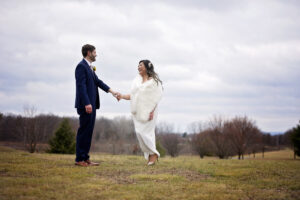 bride and groom elopement in saratoga springs ny